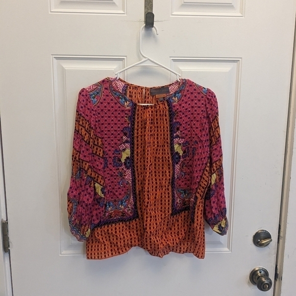 Bhanuni By Jyoti For Anthropologie Emilia Beaded Top - Picture 2 of 7